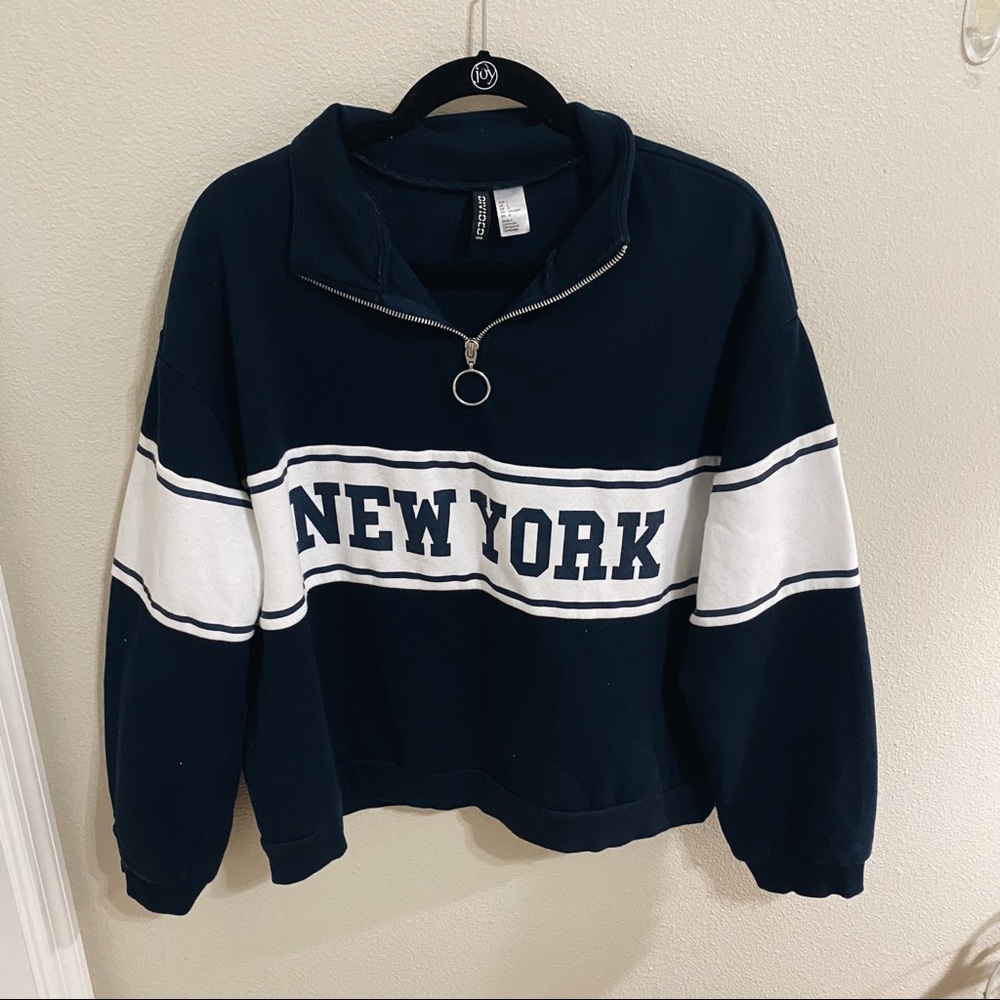 New York Half Zip Sweatshirt